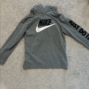 Nike Charcoal Hoodie with Swoosh